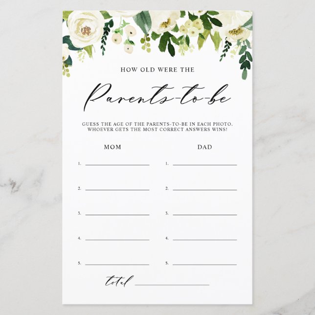 Vita vinter-blommor Hur gammalt var moderkortet (Framsida)