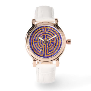Vita Vita Vintagen Ro i Guldet Armbandsur