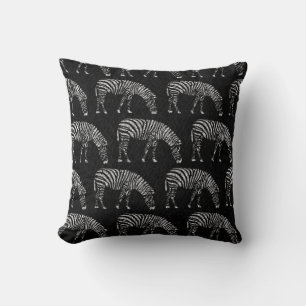 Vita Zebröder Stencil Black Denim Kudde