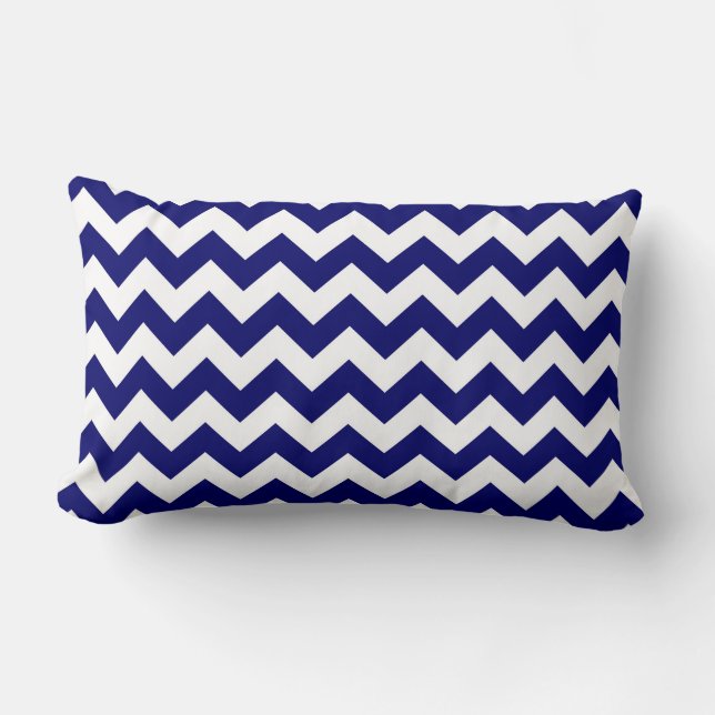 Vita Zigzag Lumbarkudde (Framsida)