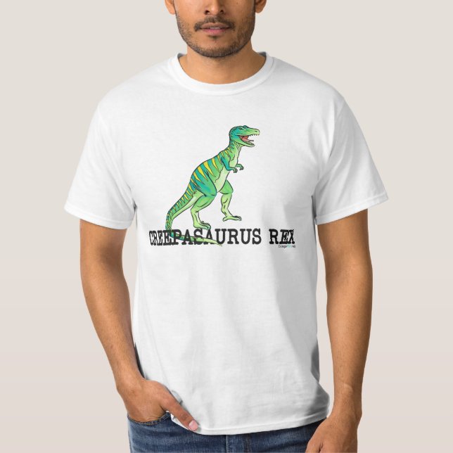 Vitäckel en Saurus Rex T Shirt (Framsida)