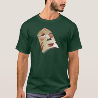 Vitafrikanen maskerar tee shirt