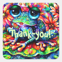 Vitaktig färgad Blommigt I Kärlek Frogs