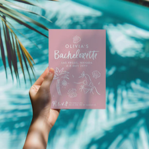 Vitaktig hand plockade-skål på kusten invi inbjudningar