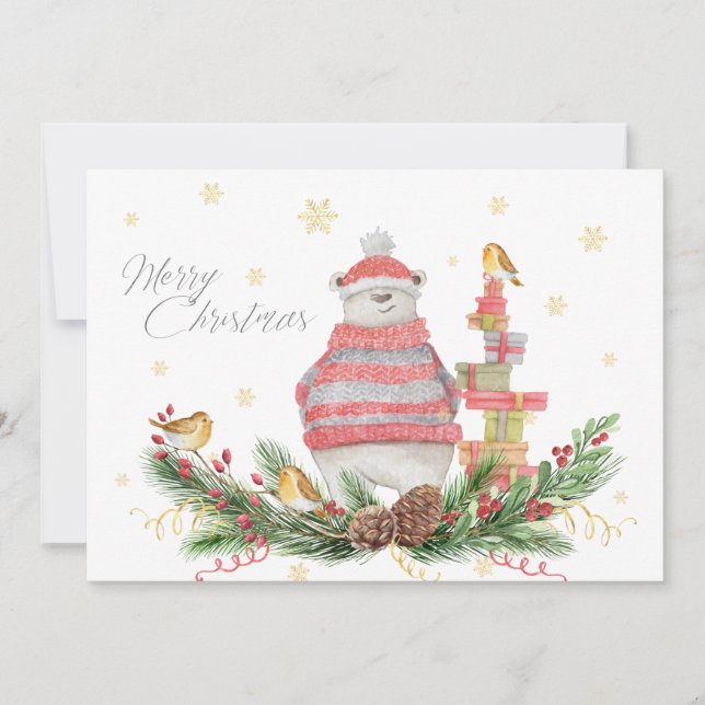 Vitaktig Polar med Helgdag och fåglar (Framsida)