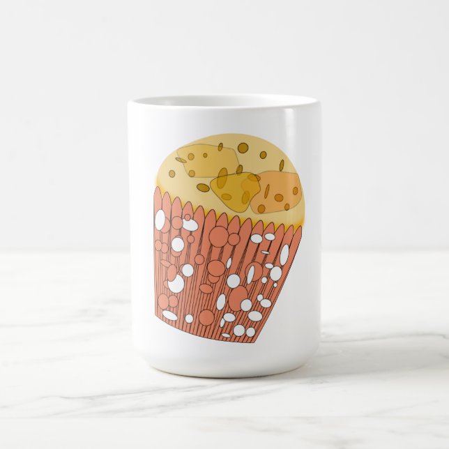 Vitaktig popcorn Mugg - Roligt Coffee Kopp (Center)