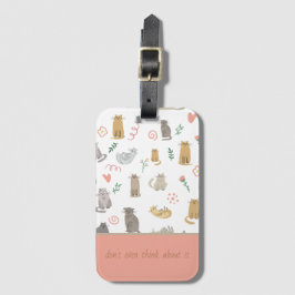 Vitaktiga katter bagagebricka