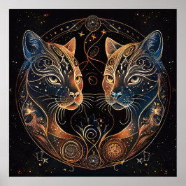 Vitaktiga katter poster