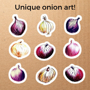 Vitaktiga spolarök Hand-Drawn Watercolor Veggies Klistermärken