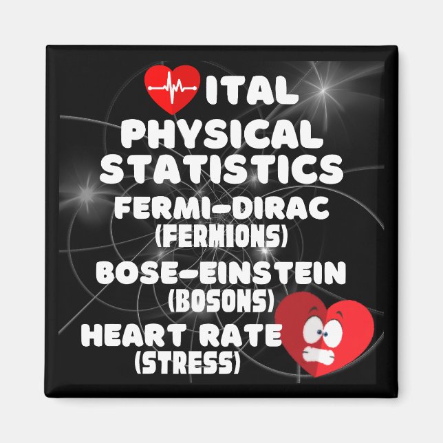 Vital fysisk statistik magnet (Framsidan)