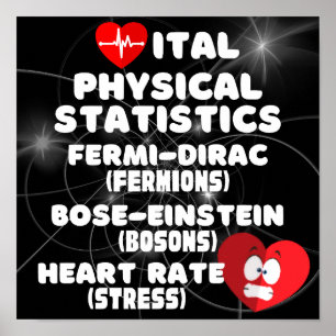 Vital fysisk statistik poster