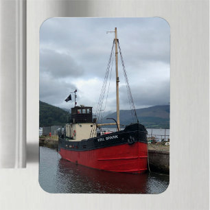Vital Spark, Puffer Boat, Inveraray, Skottland Magnet