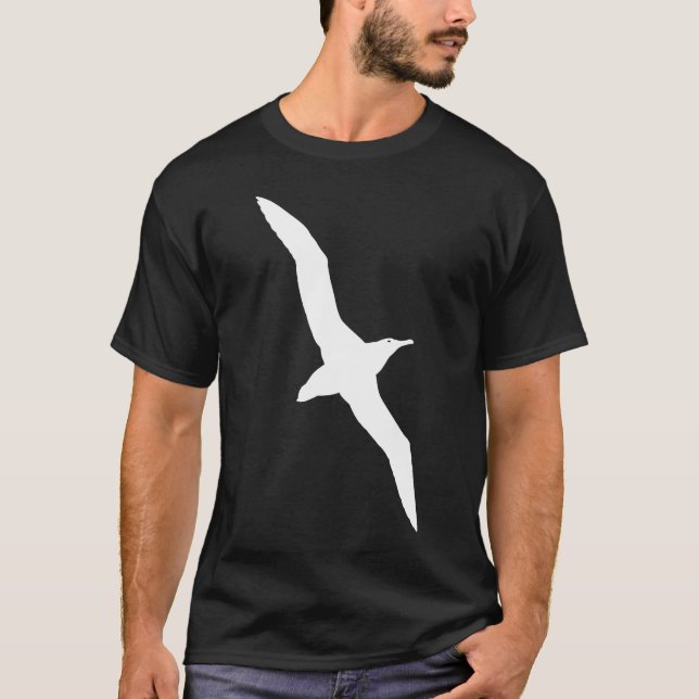 VitAlbatross i det grafiska flyg T Shirt (Framsida)