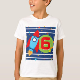 Vitåldern Rocket Frakt Rymden Birthday Shirt T