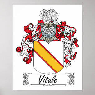 Vitale familjvapensköld poster