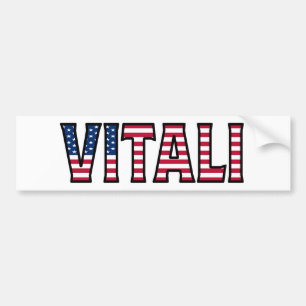 Vitali Namn Vorname USA Aufkleber Sticker Auto Bildekal