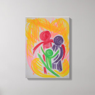 Vitalitet och stark obligation canvastryck