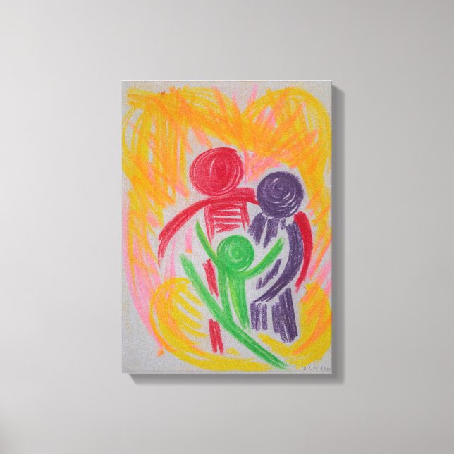 Vitalitet och stark obligation canvastryck (Framsida)