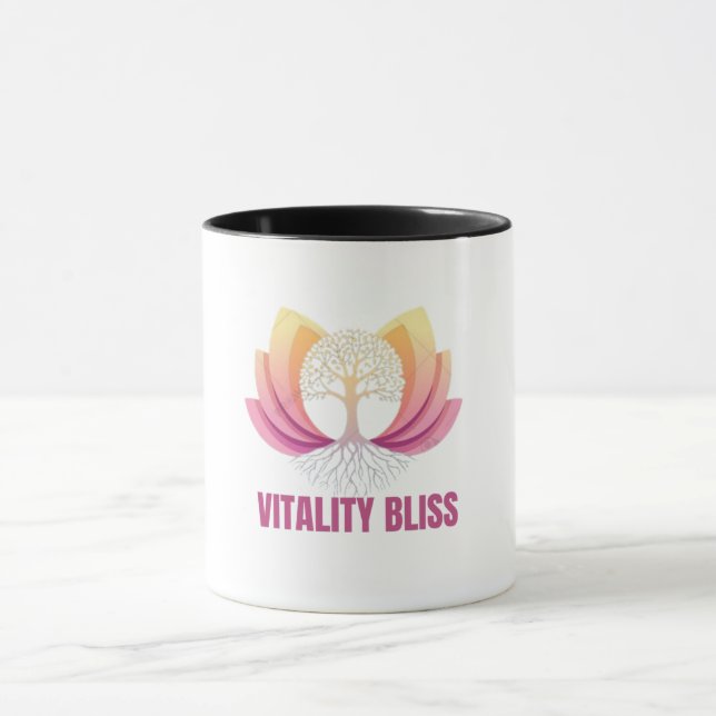 "Vitality Bliss Health & Hälsa Logotyp Mugg (Center)