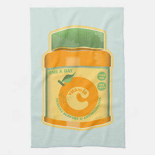Vitamin C hälsa Kökshandduk