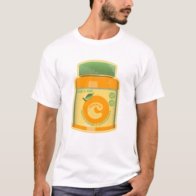 Vitamin C hälsa T Shirt (Framsida)