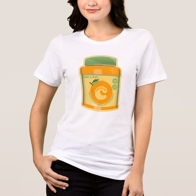 Vitamin C hälsa T Shirt (Framsida)