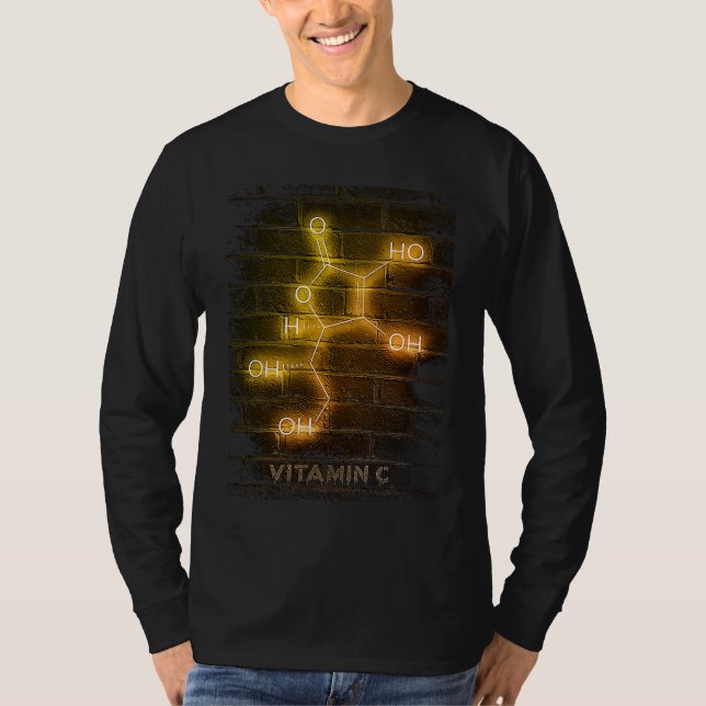 vitamin c molecule composition chemical structure t shirt (Framsida)