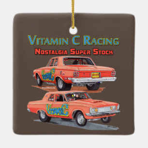 Vitamin C-Tävla Julgransprydnad Keramik