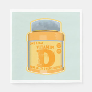Vitamin D kapslar, hälsa och välbefinnande Pappersservett