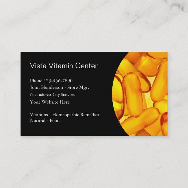 Vitamin Företagskort Visitkort (Framsida)