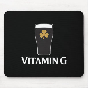 Vitamin G Stout Öl Irländsk Drickande Shamrock St Musmatta