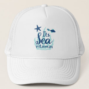 Vitamin i havet - Roligt Ocean-Inspired Summer Tee Keps