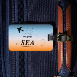 Vitamin Sea Orange Sommar Färg Bagagebricka