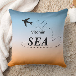 Vitamin Sea Orange Sommar Färg Kastkudde Kudde