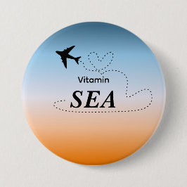 Vitamin Sea Orange Sommar Färg Knapp
