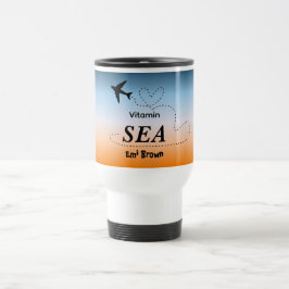 Vitamin Sea Orange Sommar Färg Resemugg