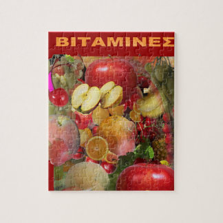 Vitaminer för fruktjuice av Puzzle Pussel