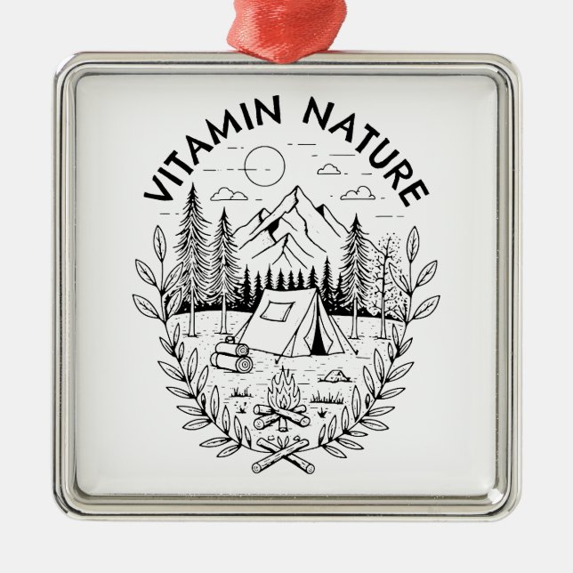 Vitaminets natur julgransprydnad metall (Framsidan)