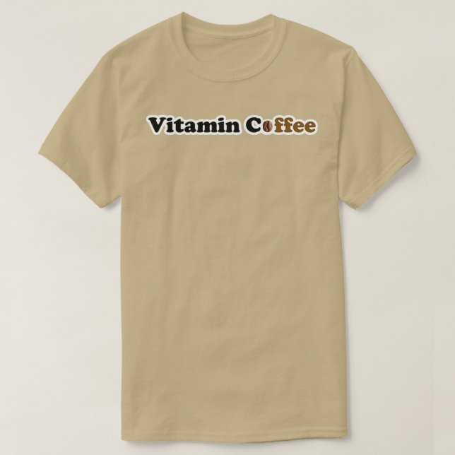 Vitaminkaffe för Äkta av Fläkt, svart T Shirt (Design framsida)