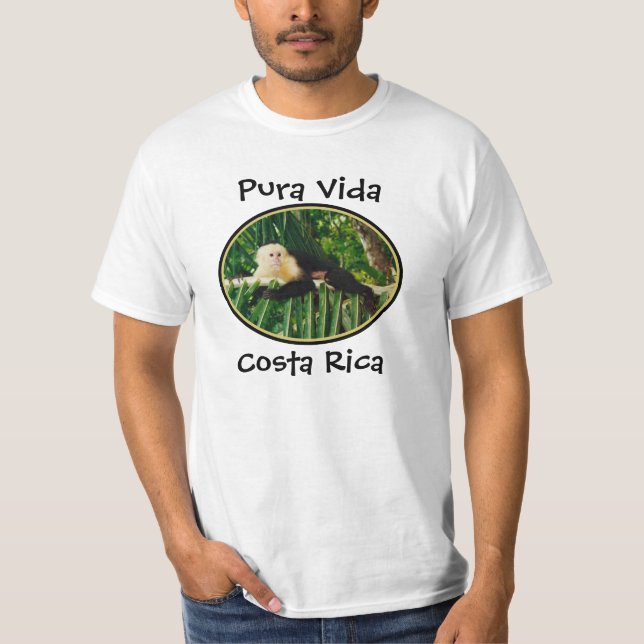 Vitansikteapa Vida, Costa Rica T-shirt (Framsida)