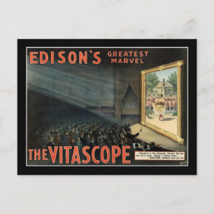 Vitascopes Vintage Theater Poster Vykort