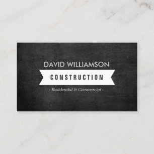VITBANNERKONSTRUKTION, BUILDER, ARCHITECT-LOGOTYP VISITKORT