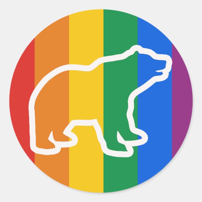 VITBEAROUTLINE RUNT KLISTERMÄRKE (Framsida)