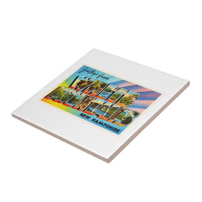 Vitberg New Hampshire NH reser souvenir Kakelplatta (Sidan)