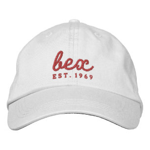 vitbexhatt broderad keps