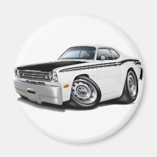 Vitbil 1970-74 för dammtrasa 340 magnet
