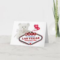 VitbjörnLas Vegas valentin kort för dag