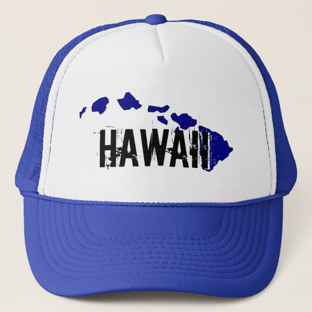 Vitblå hatt på Hawaiiöarna Truckerkeps (Framsida)