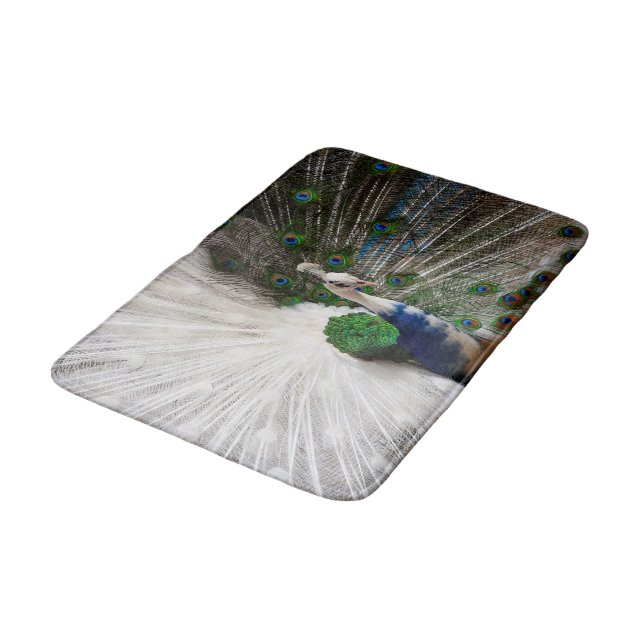 Vitblåttpåfågel Badrumsmatta (Vinklad)