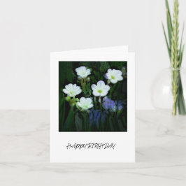 VITBLOMMOR BIRTHDAY-KORT KORT